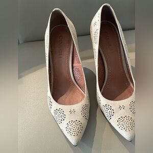 Coach suede pumps size 10